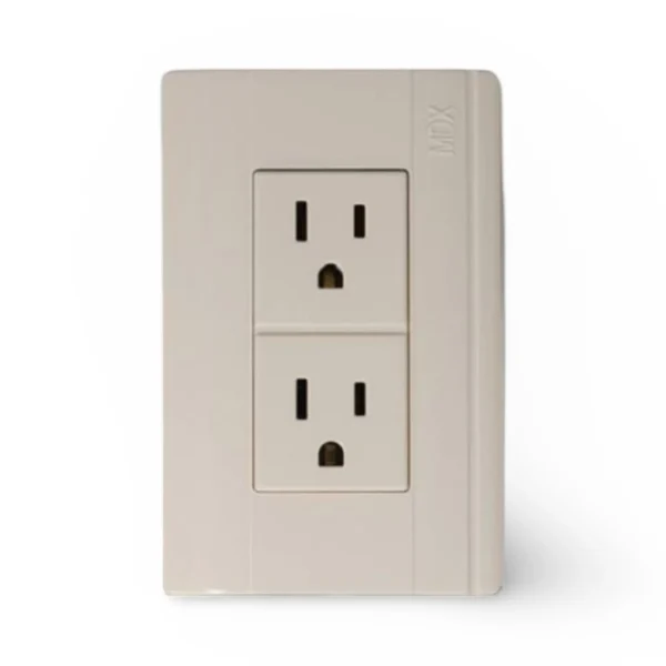 CONTACTO DUPLEX CON PLACA ARMADO MDX EW-120M