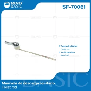 MANIJA PARA WC CROMO PALANCA METAL SF-70061