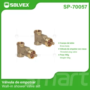 JUEGO DE LLAVES DE EMPOTRAR ROSCABLES CARTUCHO TIPO URREA SP-70057