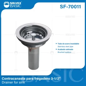 CONTRACANASTA ( METAL ) ACERO INOXIDABLE SF-70011