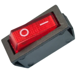 INTERRUPTOR BALANCIN C/ PILOTO 4A 220V NEGRO SI-101