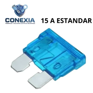 FUSIBLE AUTOMOTRIZ ESTANDAR 15A AZUL BOLSA CON 10 PZAS