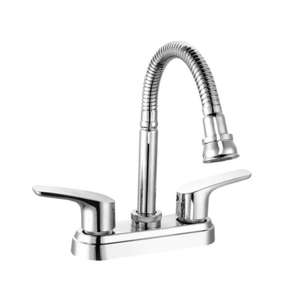 MEZCLADORA PARA LAVABO CUELLO FLEXIBLE AURA