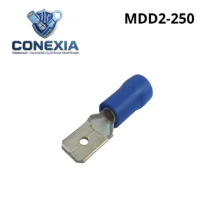 TERMINAL AISLADA AZUL MACHO MDD2-250 CON 10 PZS