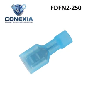 TERMINAL HEMBRA AISLADA TOTAL AZUL FDFN2-250 BOLSA CON 10 PZS