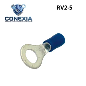 TERMINAL AISLADA AZUL OJILLO RV2-5 BOLSA CON 10 PZAS