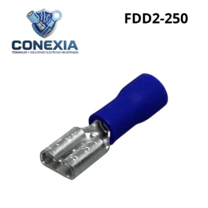 TERMINAL AISLADA AZUL HEMBRA BOLSA CON 10 PZAS FDD2-250