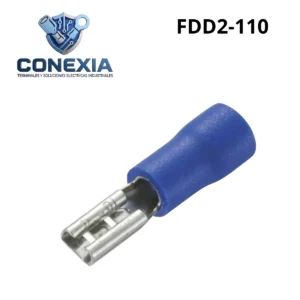 TERMINAL AISLADA HEMBRA AZUL FDD2-110 BOLSA CON 10 PZAS