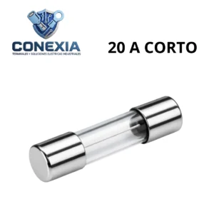 FUSIBLE CRISTAL VIDRIO CORTO 20A BOLSA CON 10 PZAS