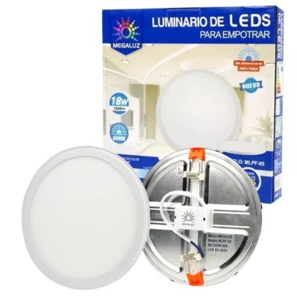 LUMINARIO LED AJUSTABLE S09W18IB 18W MEGALUZ
