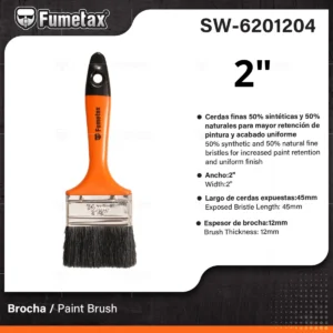 BROCHA NARANJA FUMETAX ( 2 ) SW-6201204