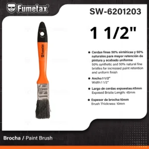 BROCHA NARANJA FUMETAX ( 1 1/2  ) SW-6201203