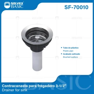 CONTRACANASTA ( PVC ) / ACERO INOXIDABLE SF-70010