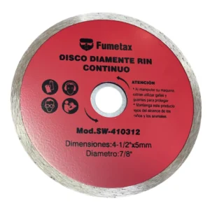 DISCO DIAMANTE RIN CONTINUO 4 1/2 FUMETAX SW-410312