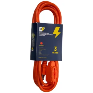 EXTENSION NARANJA USO RUDO ( 3 METROS ) E-LECTRIC