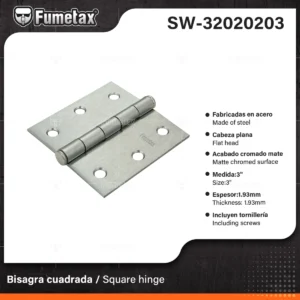 BISAGRA FUMETAX 3" ACERO SW-32020203