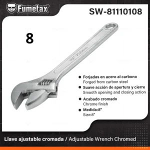LLAVE PERICO AJUSTABLE 8" SW-81110108