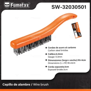 CEPILLO DE ALAMBRE CON MANGO SW-32030501