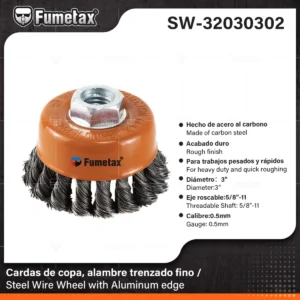 CARDA COPA TRENZADA 3" SW-32030302