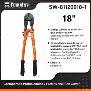 PINZA CORTA PERNO 18" FUMETAX SW-81120918-1