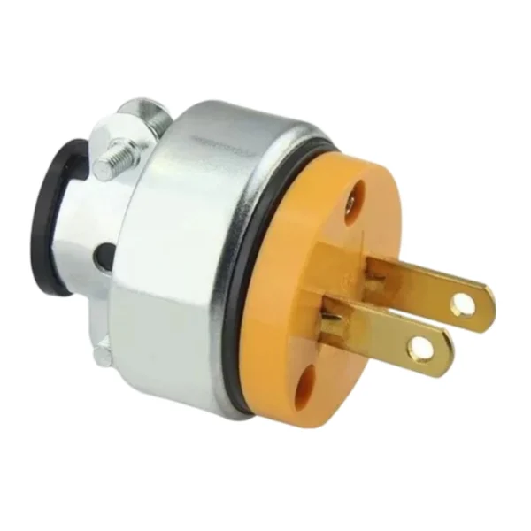 CLAVIJA USO RUDO AMARILLA SENCILLA  METAL 15A CLA-026