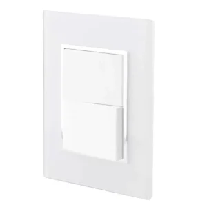 PLACA VENECIA BLANCO APAGADOR DOBLE 4475 SANELEC