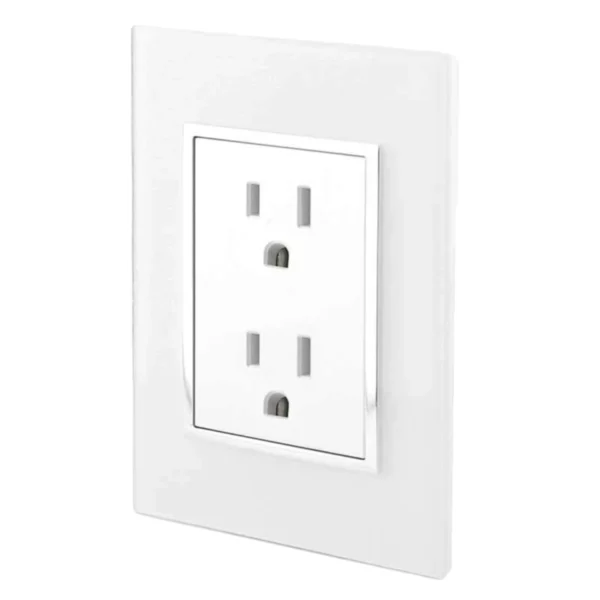 PLACA VENECIA BLANCO CONTACTO DOBLE 4474 SANELEC