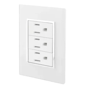 PLACA VENECIA BLANCO CONTACTO TRIPLE 4476 SANELEC