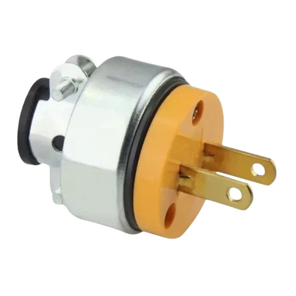 CLAVIJA USO RUDO AMARILLA SENCILLA  METAL 15A CLA-026