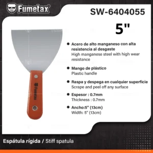 ESPATULA ACERO MANGO NARANJA FUMETAX 5 SW-6404055