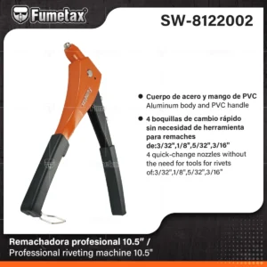 REMACHADORA PROFESIONAL REFORZADA 10" FUMETAX SW-8122002