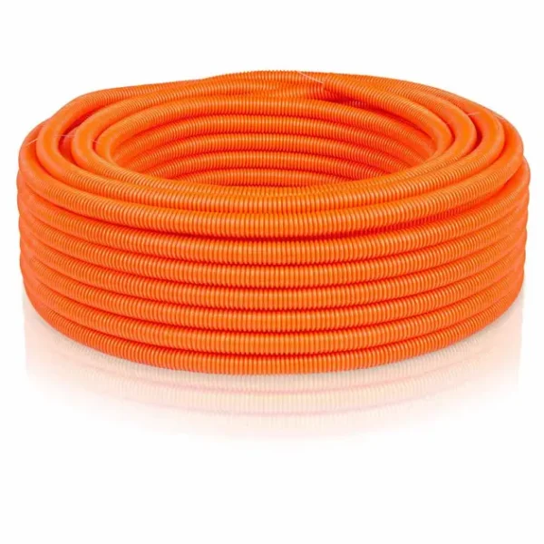 POLIDUCTO CORRUGADO NARANJA 1/2 ROLLO CON 100 MTS