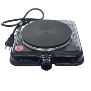 ESTUFA ELECTRICA 1 QUEMADOR DISCO DE HIERRO NEGRA CALIENTA UNIFORME SW-42409