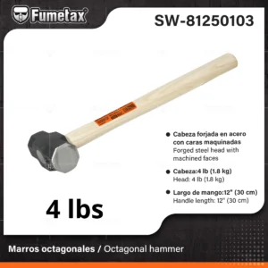 MARRO OCTAGONAL 4 LBS FUMETAX SW-81250103