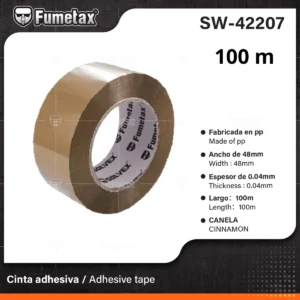 CINTA DE EMPAQUE CANELA 48MM X 100 METROS SW-42207