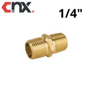 NIPLE NPT BRONCE 1/4" NUNPT06