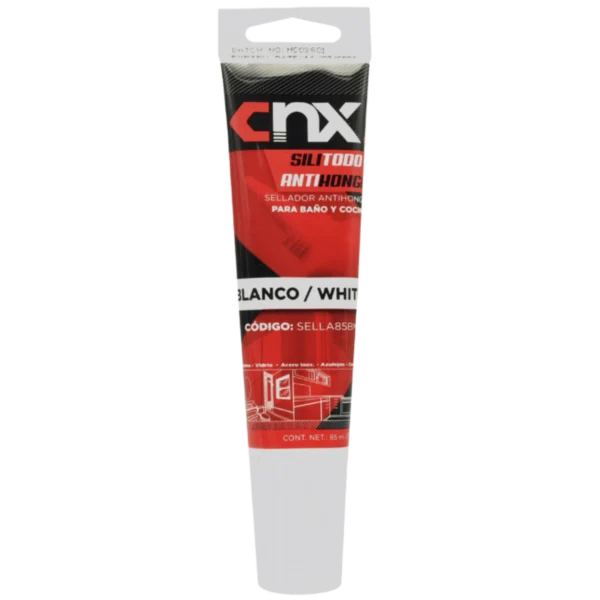 SILICON BLANCO TUBITO 85 ML ANTIHONGO CNX SELLA85BM