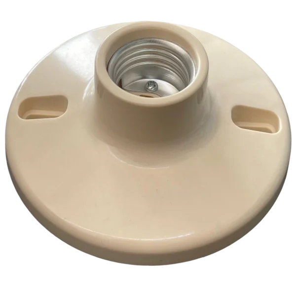SOQUET ROSETA BAQUELITA 4 1/2 MARFIL SOC-003