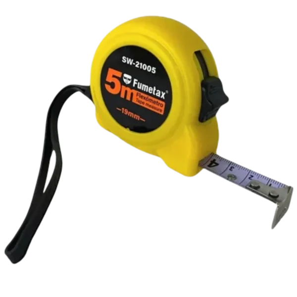 FLEXOMETRO AMARILLO 5 MTS FUMETAX SW-21005