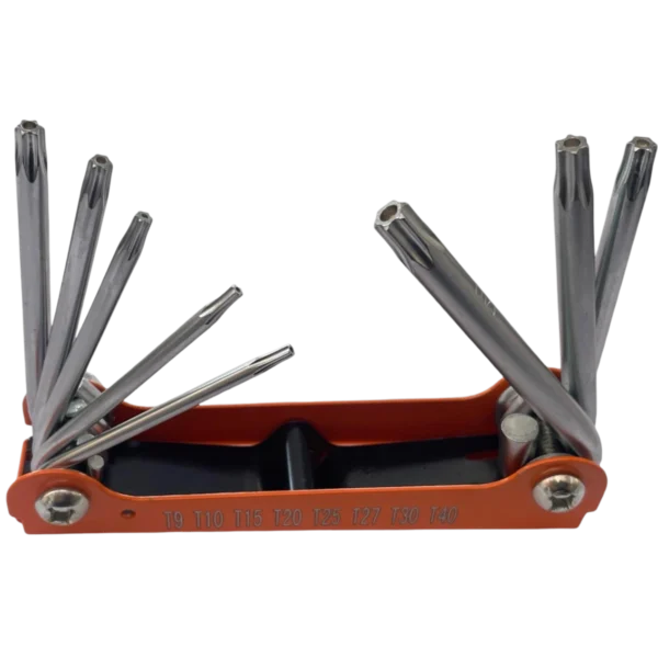 JUEGO DE LLAVES 8 LLAVES TIPO TORX SW-13402