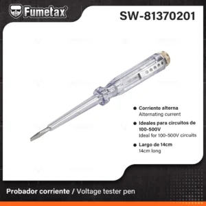 PROBADOR DE CORRIENTE TIPO DESARMADOR CHICO SW-81370201