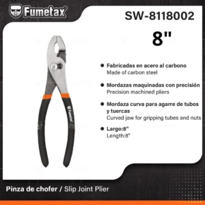 PINZAS DE CHOFER 8 PULG  FUMETAX SW-8118002