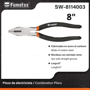 PINZA DE ELECTRICISTA 8" FUMETAX SW-8114003