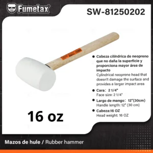 MAZO DE HULE 16 Oz FUMETAX SW-81250202