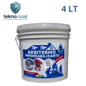 IMPERMEABILIZANTE AKRITERMO 5 AÑOS BLANCO 4 LT