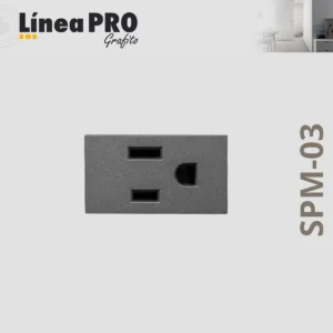 CONTACTO ATERRIZADO POLICARBONATO LINEA PRO SPM-03