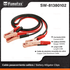 CABLES PASACORRIENTE CALIBRE 10 FUMETAX SW-81380102