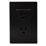 PLACA CON CONTACTO DUPLEX NEGRO LINEA PRO SPM-1204N