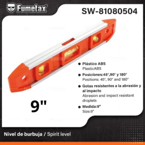 NIVEL TORPEDO MAGNETICO FUMETAX SW-81080504