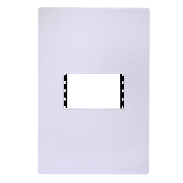 PLACA BLANCA CHASIS METALICO 1 VENTANA LINEA PRO BLANCO SPM-10B